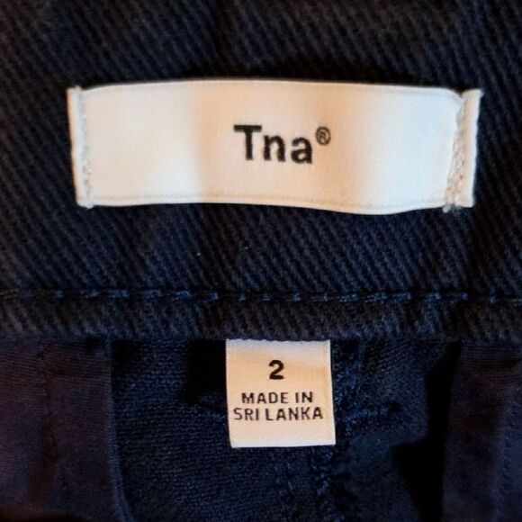 ARITZIA TNA Troop Cargo Pant Navy Blue Womens Size 2 Utility‎ Workwear - Picture 9 of 10